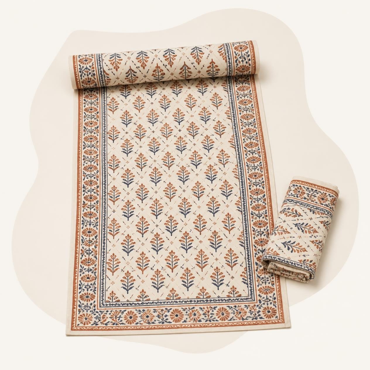 Block Print Table Runners