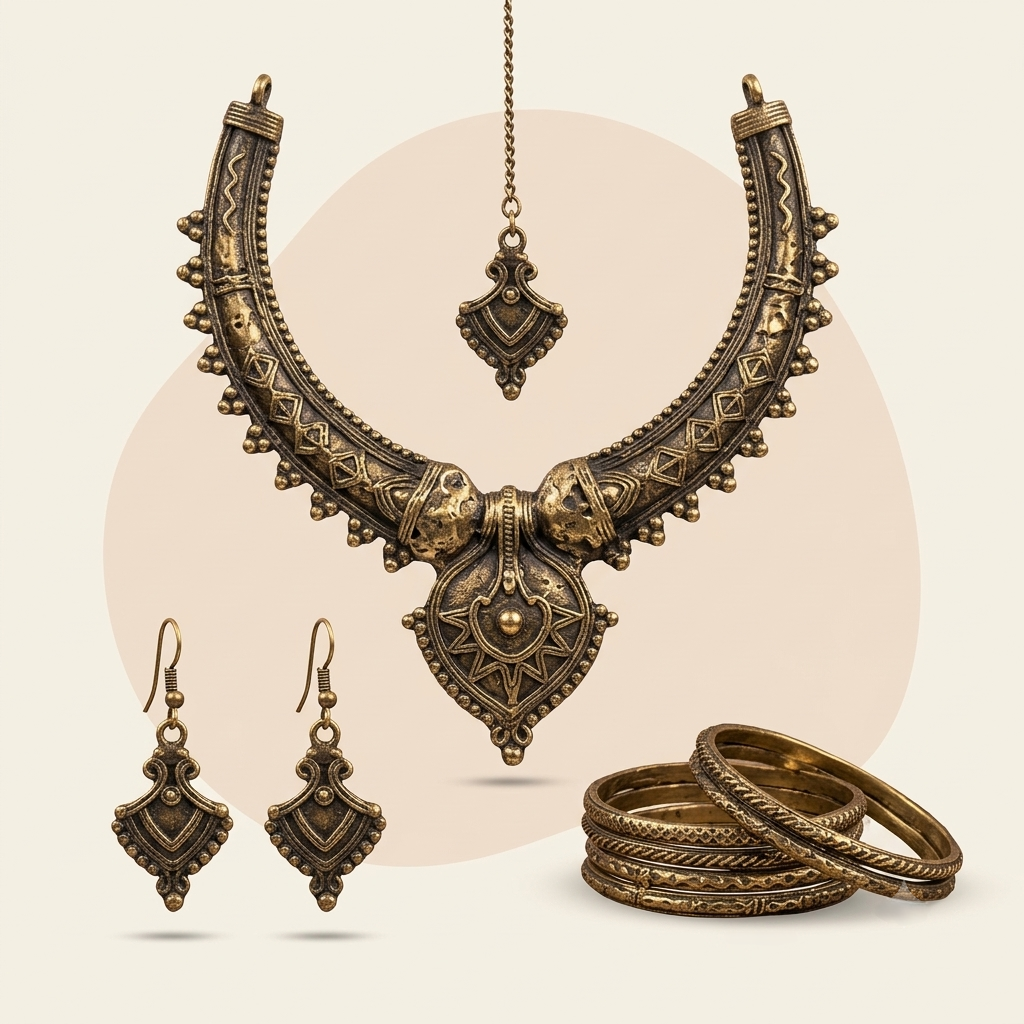 Dhokra Jewelry Sets