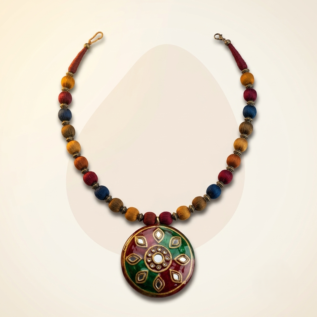 Thread & Fabric Necklaces