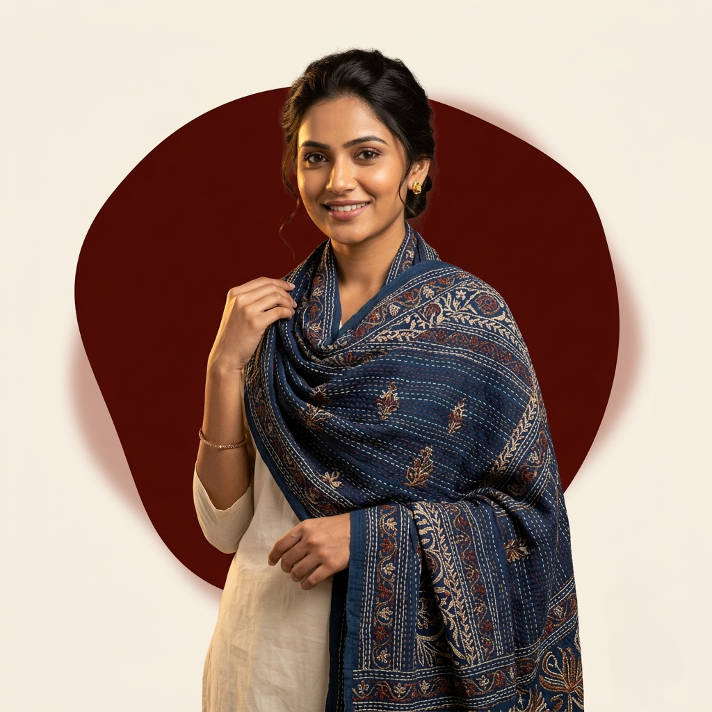 Kantha Dupattas