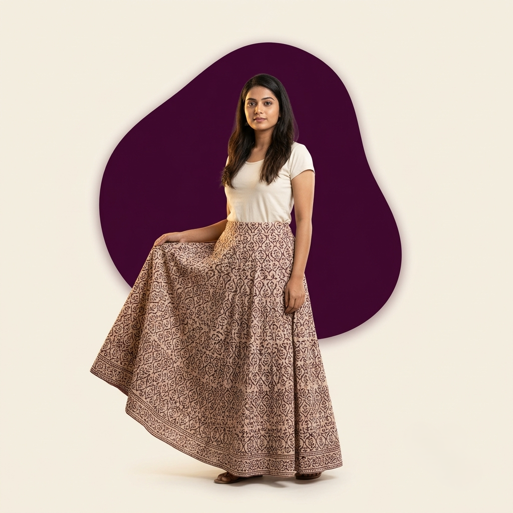 Block Print Ethnic Skirts