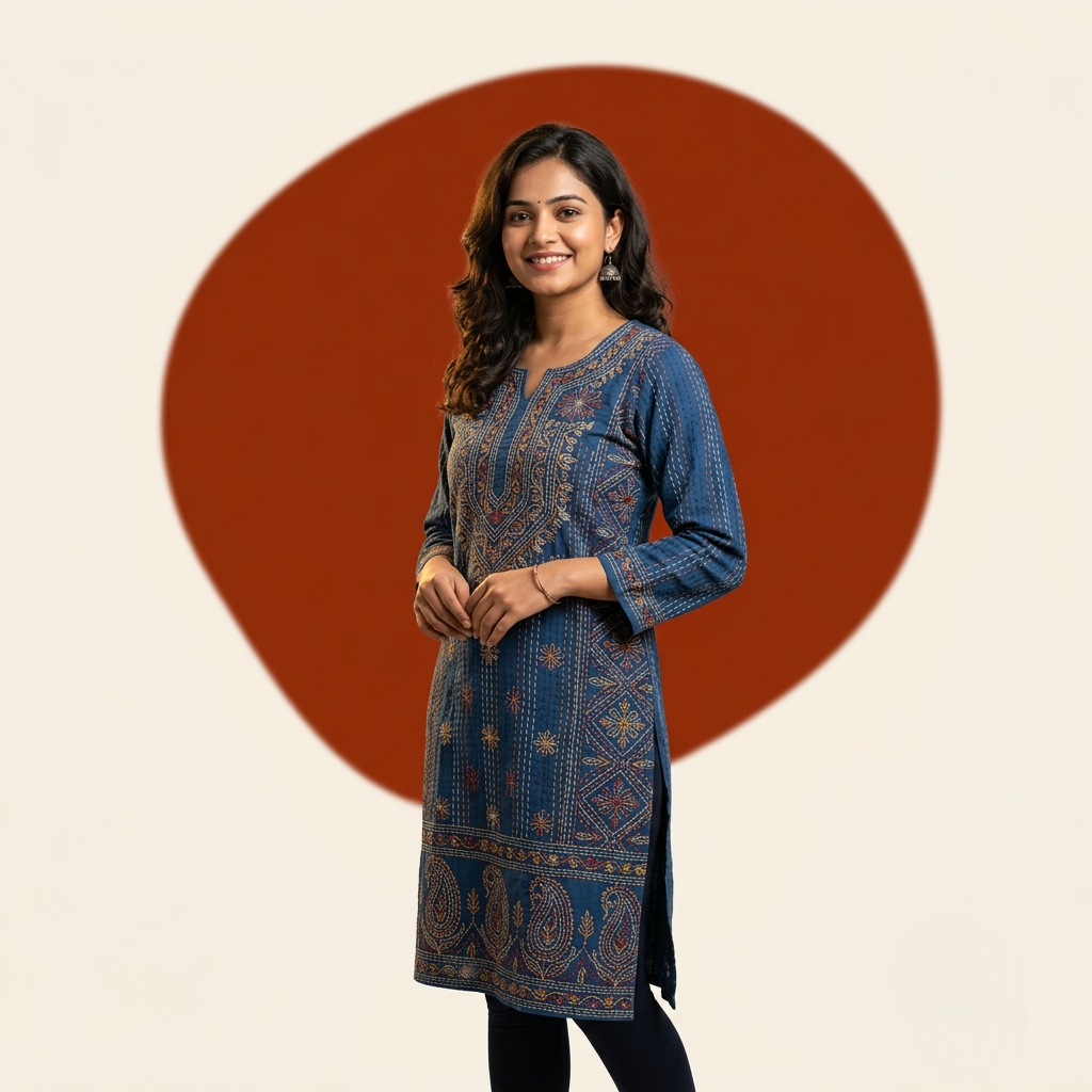 Kantha Embroidered Kurtis