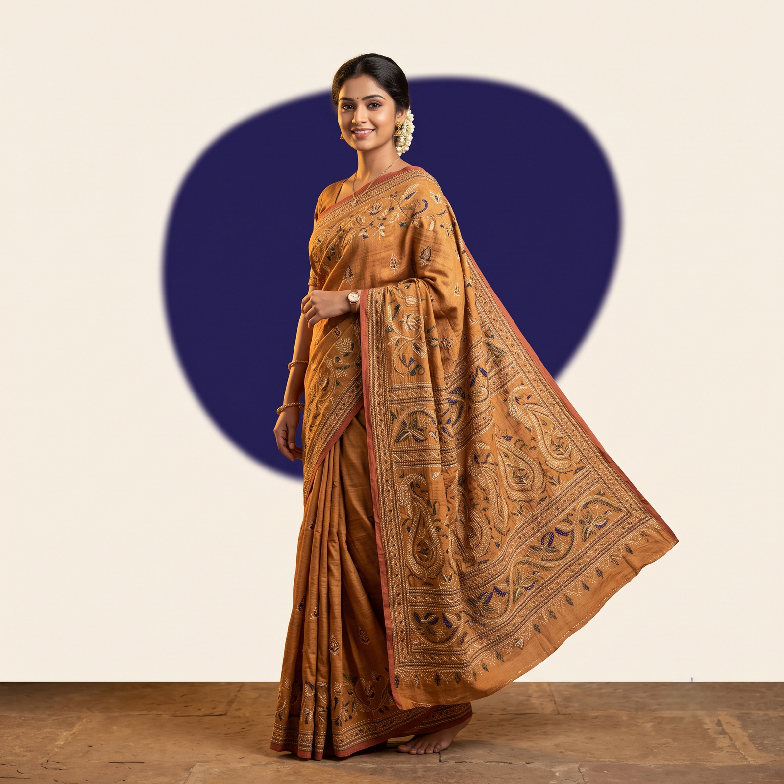 Kantha Stitch Sarees